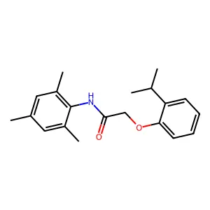2-(2-isopropylphenoxy)-N-mesitylacetamide structure