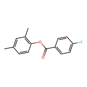 2,4-Dimethylphenyl 4-fluorobenzoate structure