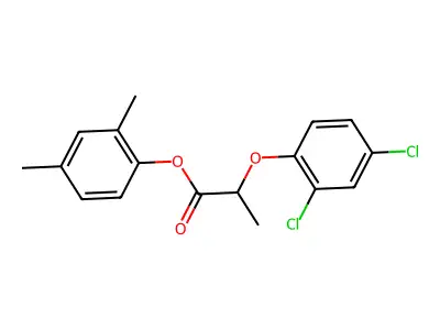 2,4-Dimethylphenyl 2-(2,4-dichlorophenoxy)propanoate structure