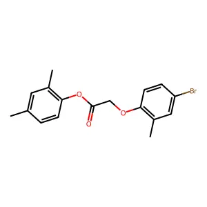 2,4-Dimethylphenyl (4-bromo-2-methylphenoxy)acetate structure