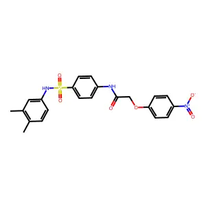 N-[4-[(3,4-dimethylphenyl)sulfamoyl]phenyl]-2-(4-nitrophenoxy)acetamide structure
