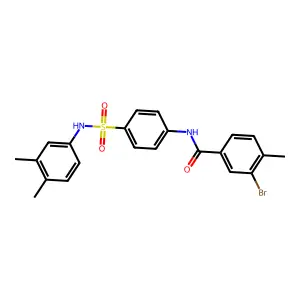 3-bromo-N-[4-[(3,4-dimethylphenyl)sulfamoyl]phenyl]-4-methylbenzamide structure