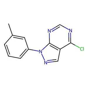 4-chloro-1-(3-methylphenyl)-1H-pyrazolo[3,4-d]pyrimidine structure