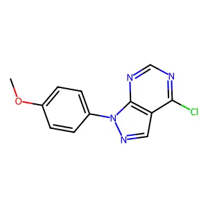 4-chloro-1-(4-methoxyphenyl)-1H-pyrazolo[3,4-d]pyrimidine structure