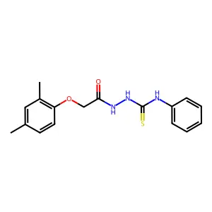 1-(2-(2,4-Dimethylphenoxy)acetyl)-4-phenylthiosemicarbazide structure