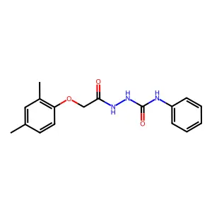 1-(2-(2,4-Dimethylphenoxy)acetyl)-4-phenylsemicarbazide structure