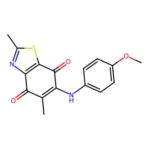 6-(4-Methoxyanilino)-2,5-dimethyl-1,3-benzothiazole-4,7-dione structure