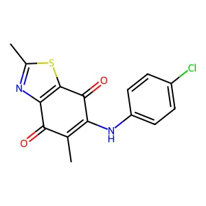 6-(4-Chloroanilino)-2,5-dimethyl-1,3-benzothiazole-4,7-dione structure