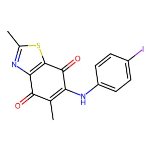 6-(4-Iodoanilino)-2,5-dimethyl-1,3-benzothiazole-4,7-dione structure