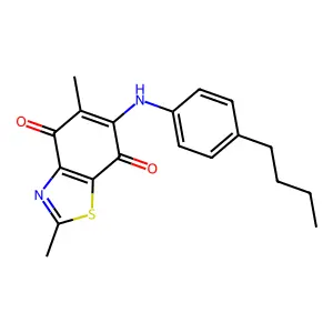 4,7-Benzothiazoledione, 6-[(4-butylphenyl)amino]-2,5-dimethyl- structure