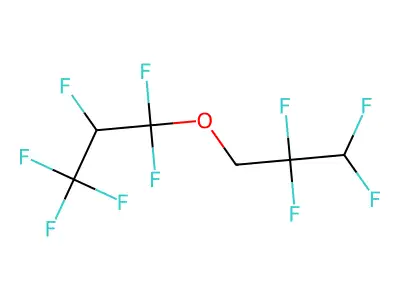 2,2,3,3-Tetrafluoropropyl-1',1',2',3',3'-hexafluoropropyl ether structure