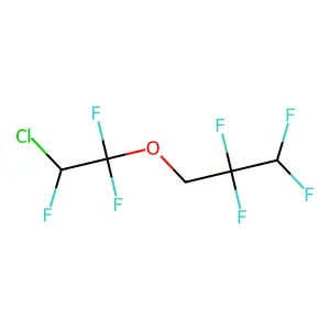 1,1,2-Trifluoroethyl-2-chloroethyl-2,2,3,3-tetrafluoropropyl ether structure
