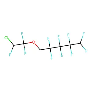1,1,2-Trifluoro-2-chloroethyl-2,2,3,3,4,4,5,5-octafluoropentyl ether structure