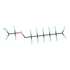 1,1,2-Trifluoro-2-chloroethyl-2,2,3,3,4,4,5,5,6,6,7,7-dodecafluoroheptyl ether structure
