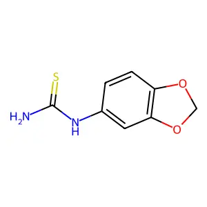 (1,3-Dioxaindan-5-yl)thiourea structure