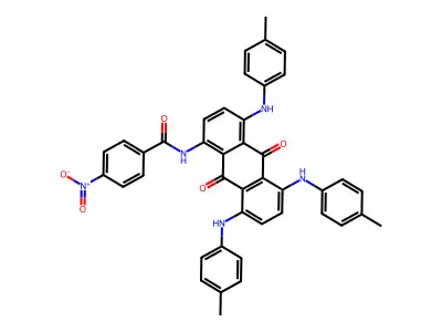 Benzamide, N-(9,10-dihydro-4,5,8-tris((4-methylphenyl)amino)-9,10-dioxo-1-anthracenyl)-4-nitro- structure