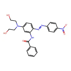 N-(5-(Bis(2-hydroxyethyl)amino)-2-(2-(4-nitrophenyl)diazenyl)phenyl)benzamide structure