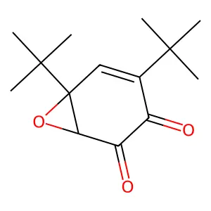 4,6-Di-tert-butyl-7-oxabicyclo[4.1.0]hept-4-ene-2,3-dione structure