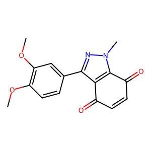 3-(3,4-Dimethoxyphenyl)-1-methyl-1H-indazole-4,7-dione structure