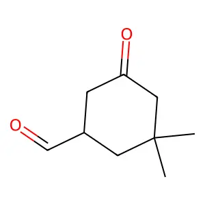 Cyclohexanecarboxaldehyde, 3,3-dimethyl-5-oxo- structure
