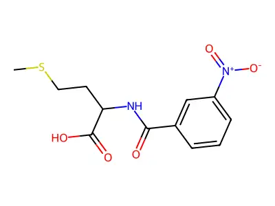 4-(Methylsulfanyl)-2-[(3-nitrophenyl)formamido]butanoic acid structure