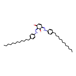 2,6-Bis[(4-dodecylphenyl)hydrazinylidene]cyclohex-4-ene-1,3-dione structure
