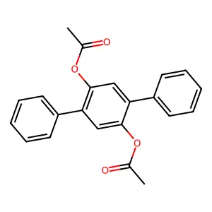 (4-Acetyloxy-2,5-diphenylphenyl) acetate structure
