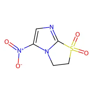 5-Nitro-2,3-dihydro-1H-1lambda~6~-imidazo[2,1-b][1,3]thiazole-1,1-dione structure