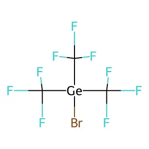 Tris(trifluoromethyl)bromogermane structure