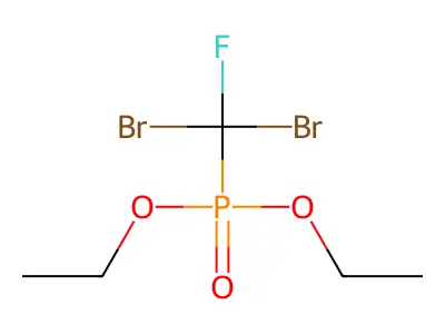 Diethyl [dibromo(fluoro)methyl]phosphonate structure
