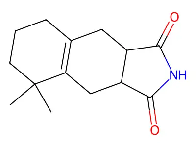 5,5-dimethyl-3a,4,5,6,7,8,9,9a-octahydro-1H-benzo[f]isoindole-1,3(2H)-dione structure
