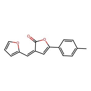 2(3H)-Furanone, 3-(2-furanylmethylene)-5-(4-methylphenyl)- structure