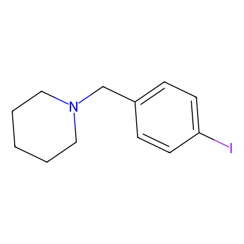 1-(4-Iodobenzyl)piperidine structure