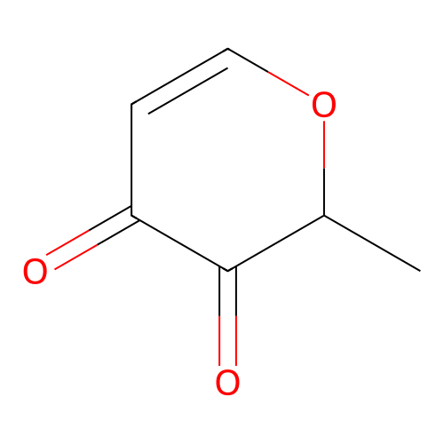 2H-Pyran-3,4-dione, 2-methyl- structure