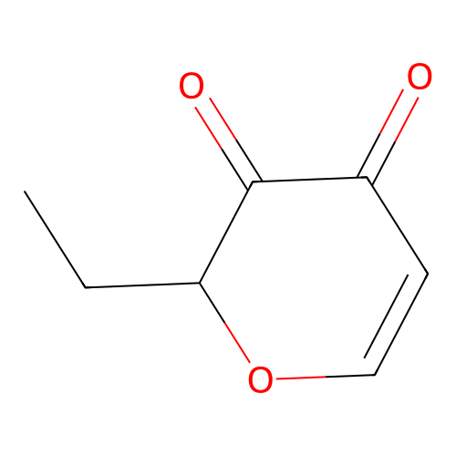 2H-Pyran-3,4-dione, 2-ethyl- structure