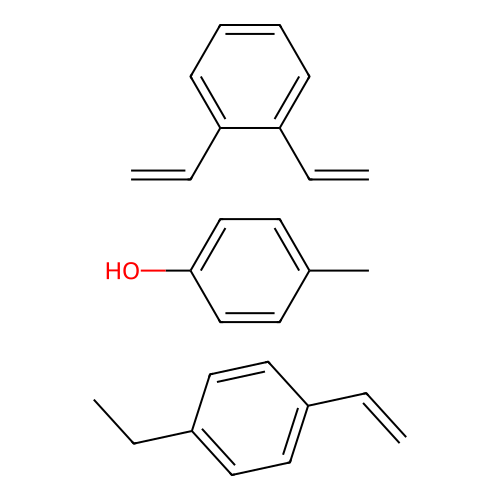 1,2-Bis(ethenyl)benzene;1-ethenyl-4-ethylbenzene;4-methylphenol structure