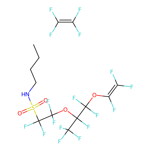 (C11-H10-F13-N-O4-S.C2-F4)x- structure
