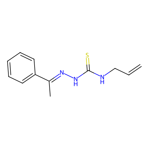 1-(1-Phenylethylideneamino)-3-prop-2-enylthiourea structure