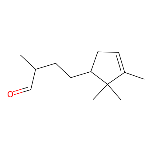 3-Cyclopentene-1-butanal, alpha,2,2,3-tetramethyl- structure
