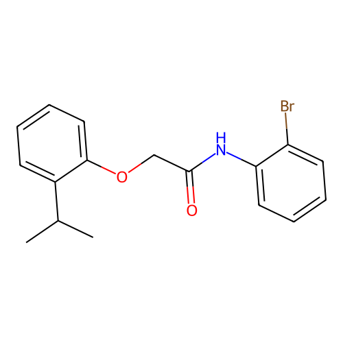 N-(2-溴苯基)-2-(2-异丙基苯氧基)乙酰胺 structure