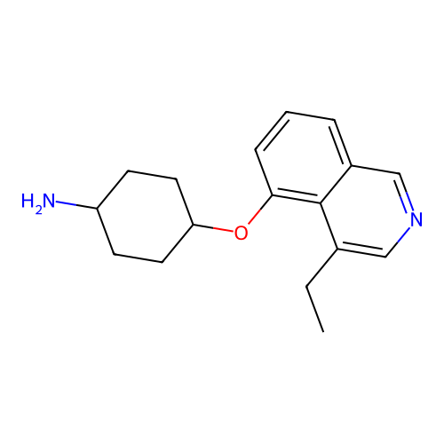 Cis-4-((4-ethylisoquinolin-5-yl)oxy)cyclohexanamine structure