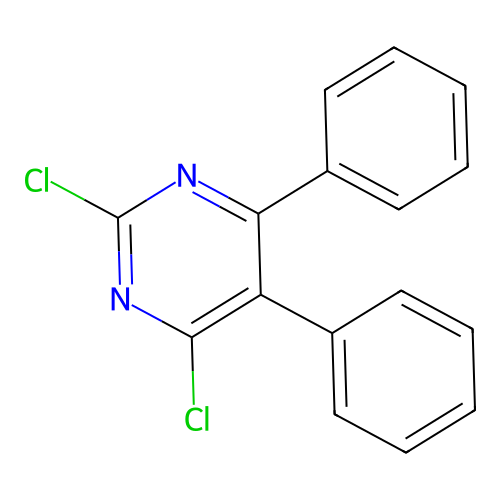 2,4-Dichloro-5,6-diphenylpyrimidine structure
