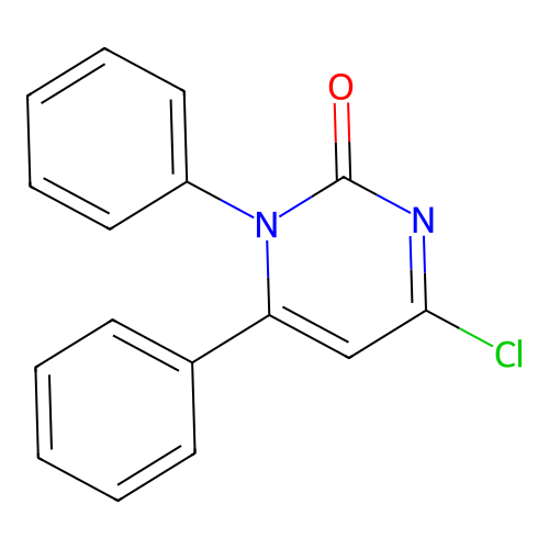 4-chloro-1,6-diphenylpyrimidine-2(1H)-one structure