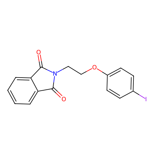 1H-Isoindole-1,3(2H)-dione, 2-[2-(4-iodophenoxy)ethyl]- structure