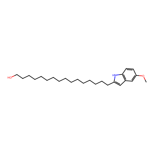 1H-Indole-2-hexadecanol, 5-methoxy- structure