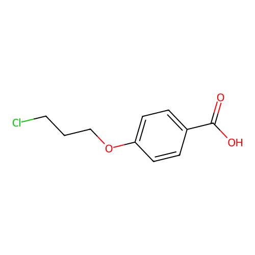 4-(3-chloropropoxy)benzoic Acid structure