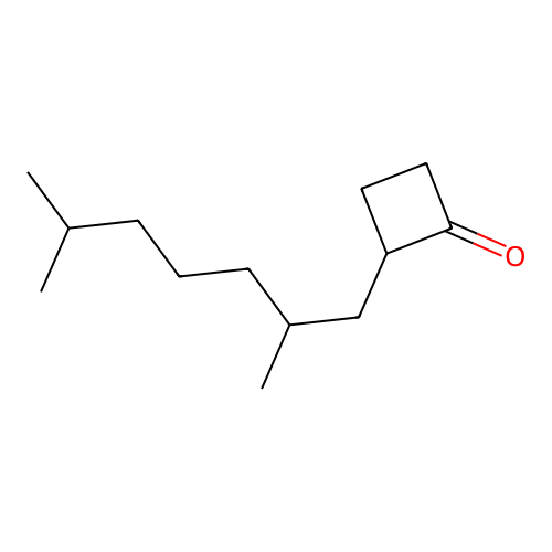Cyclobutanone, 2-(2,6-dimethylheptyl)- structure