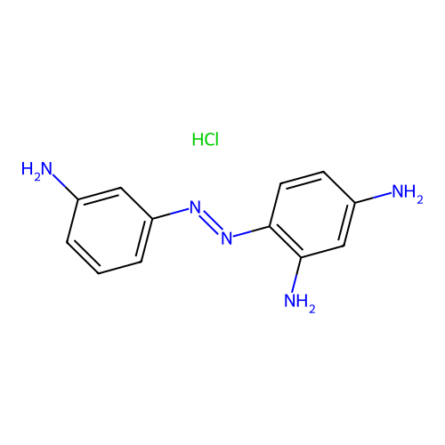 1,3-Benzenediamine, 4-[2-(3-aminophenyl)diazenyl]-, hydrochloride (1:1) structure