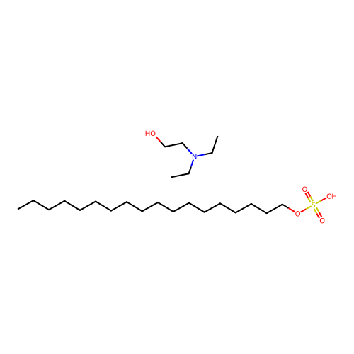 Sulfuric acid, monooctadecyl ester, compd. with 2-(diethylamino)ethanol (1:1) structure