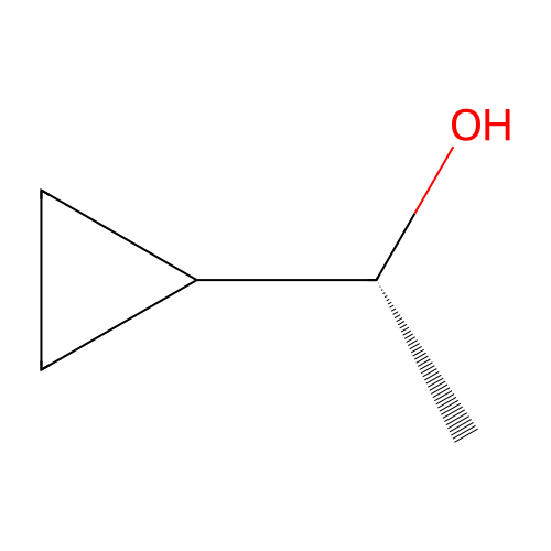 (1R)-1-cyclopropylethan-1-ol structure
